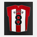 Framed Gustavo Hamer Signed Shirt, Sheffield United Home [Lite]