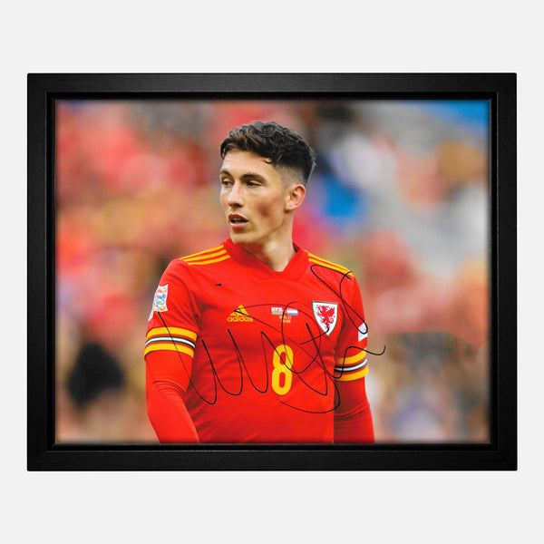 Framed Harry Wilson Signed Wales Photo [8x10"]