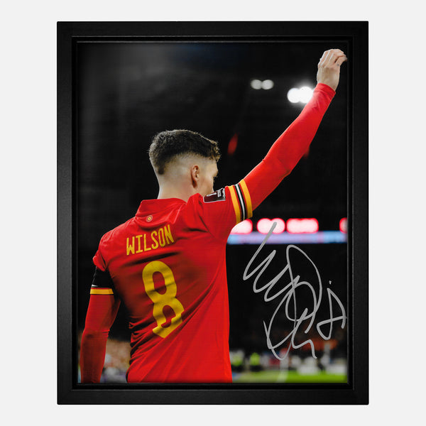 Framed Harry Wilson Signed Wales Photo [10x8"]