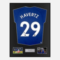 Framed Kai Havertz Signed Chelsea Shirt 2022-23 Home [Classic]
