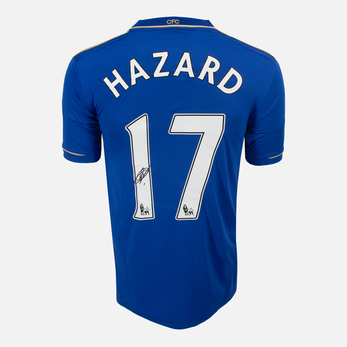 Eden Hazard Signed Chelsea Shirt 2012-13 Home [17] — Chelsea signed shirt from the 2012 to 2013 season | The Vault