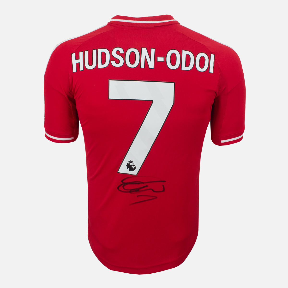Callum Hudson-Odi Signed Nottingham Forest Shirt 2025-26 Home [7] — Nottingham Forest signed shirt from the 2025 to 2026 season | The Vault