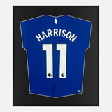 Framed Jack Harrison Signed Everton Shirt 2023-24 Home [Mini]