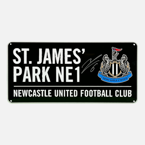 Jamaal Lascelles Signed Stadium Sign Newcastle United