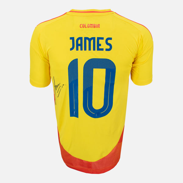 James Rodriguez Signed Colombia Shirt 2024-25 Home [Front]