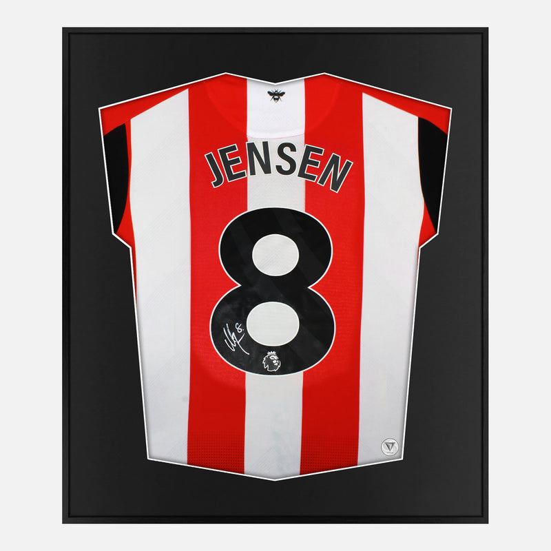 Framed Jensen Signed Shirt, Brentford FC Home [Mini]