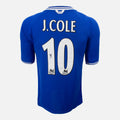 Joe Cole Signed Chelsea Shirt Blue Retro Home [10]