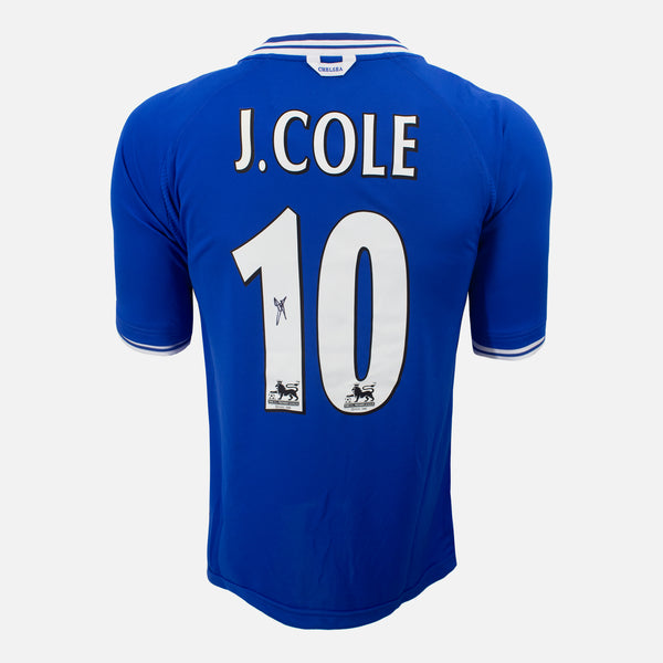 Joe Cole Signed Chelsea Shirt Blue Retro Home [10]