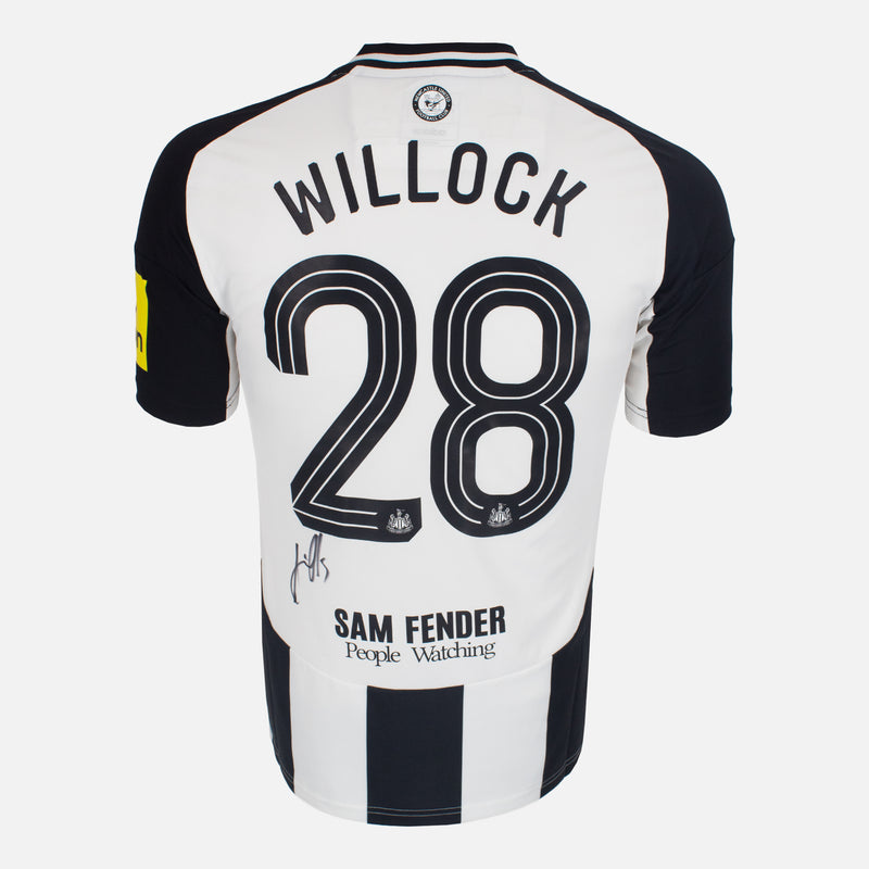 Framed Joe Willock Signed Newcastle United Shirt 2025 Final [Classic]