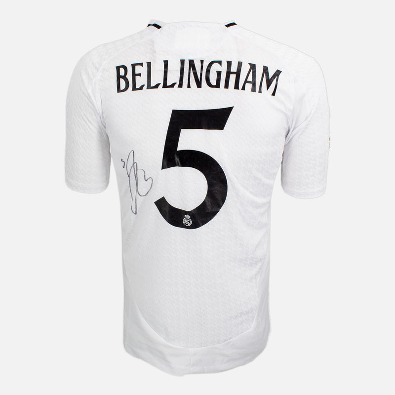 Framed Bellingham Signed Shirt, Rare Autograph, Real Madrid Home [Mini]