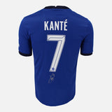 Framed N'golo Kante Signed Chelsea Shirt 2021 CL Winners [Mini]