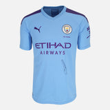 Framed Kevin De Bruyne Signed Manchester City Shirt 2023 Treble [Classic]