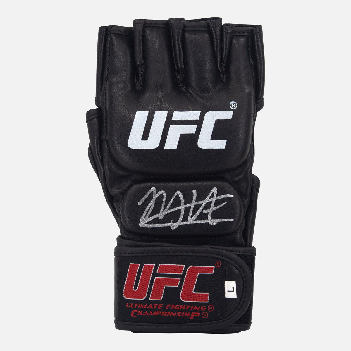 Khabib Nurmagomedov Signed UFC Glove [Black] — Signed glove care and display | The Vault