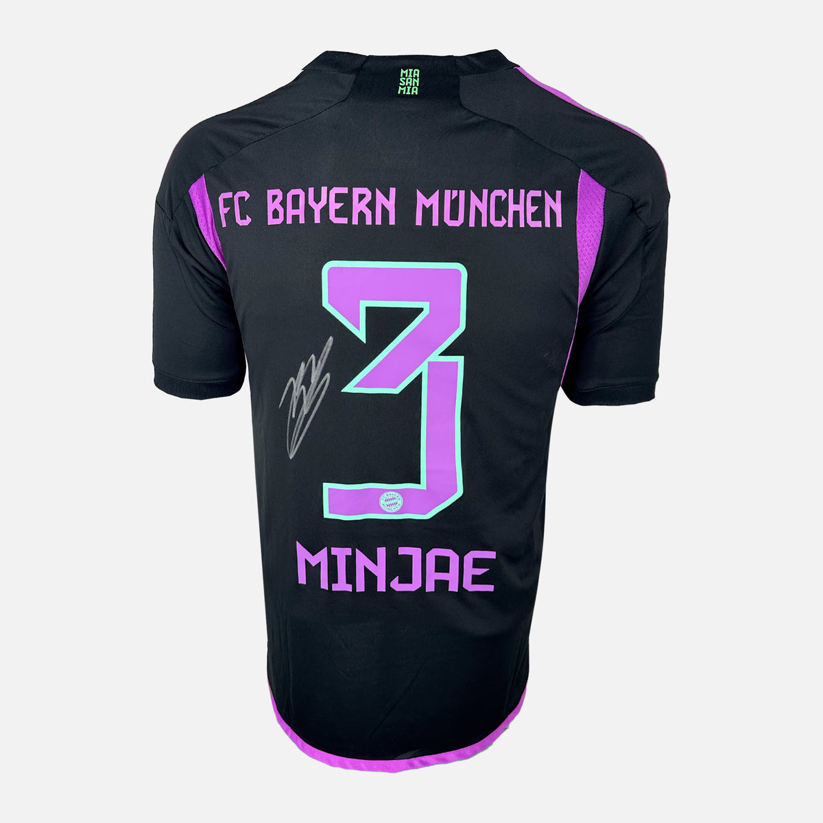 Kim Min-jae Signed Bayern Munich Shirt Away 2023-24 [3] — Bayern Munich signed shirt from the 2023 to 2024 season | The Vault