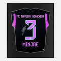 Framed Kim Min-jae Signed Shirt, Bayern Munich Black Away [Lite]