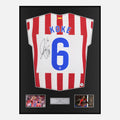Framed Koke Signed Atletico Madrid Shirt 2025-26 Home [Classic]