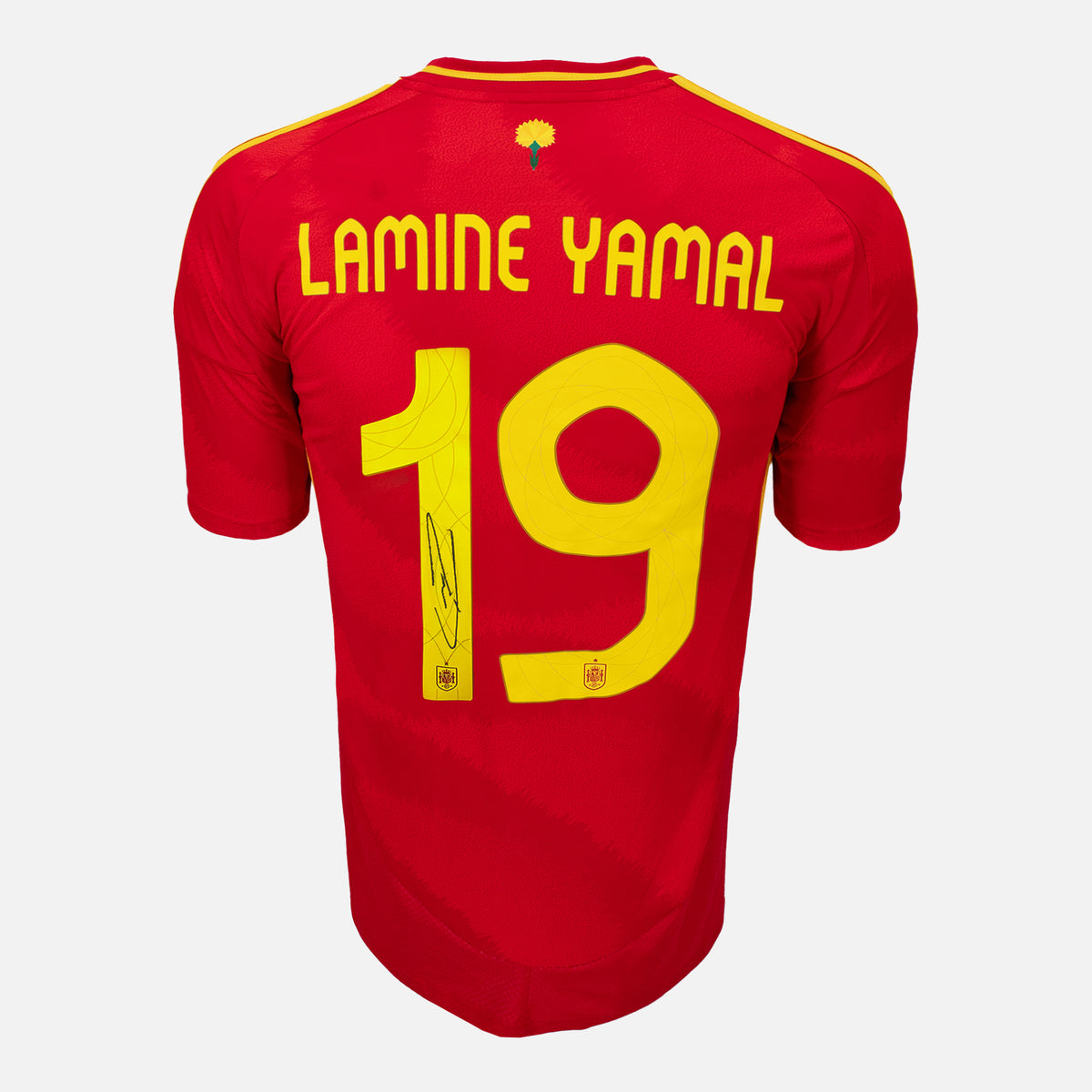 Lamine Yamal Signed Spain Shirt Euro 2024 Home [19] — Spain signed shirt from the 2024 to 2025 season | The Vault