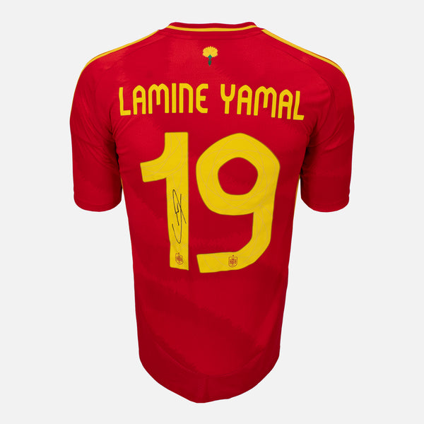 Lamine Yamal Signed Spain Shirt Euro 2024 Home [19]