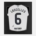 Framed Jamaal Lascelles Signed Shirt, Newcastle United Home [Lite]