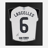 Framed Jamaal Lascelles Signed Shirt, Newcastle United Home [Lite]