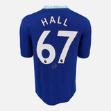 Framed Lewis Hall Signed Shirt, Chelsea Blue Home [Mini]