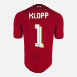 Signed Jurgen Klopp Liverpool Shirt 2021-22 Home Cup [1]