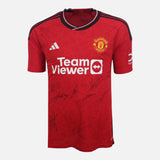 Squad Signed Manchester United Home Shirt 2023-24 [11 Autographs]