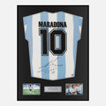 Framed Diego Maradona Signed Argentina Shirt 1986 World Cup Winners [Classic]