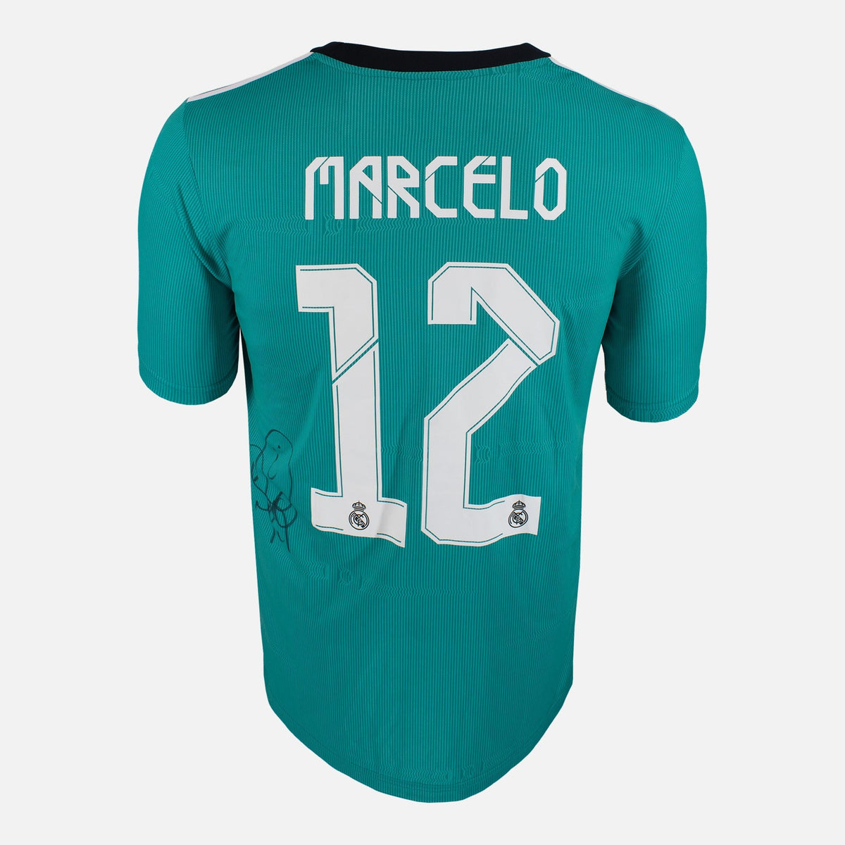 Marcello Signed Real Madrid Shirt 2021-22 Third away [12] — Real Madrid signed shirt from the 2021 to 2022 season | The Vault