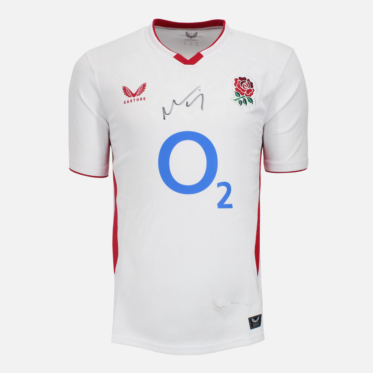 Maro Itoje Signed England Rugby Shirt 2025-26 Home [Front] — Official England shirt signed by Maro Itoje | The Vault