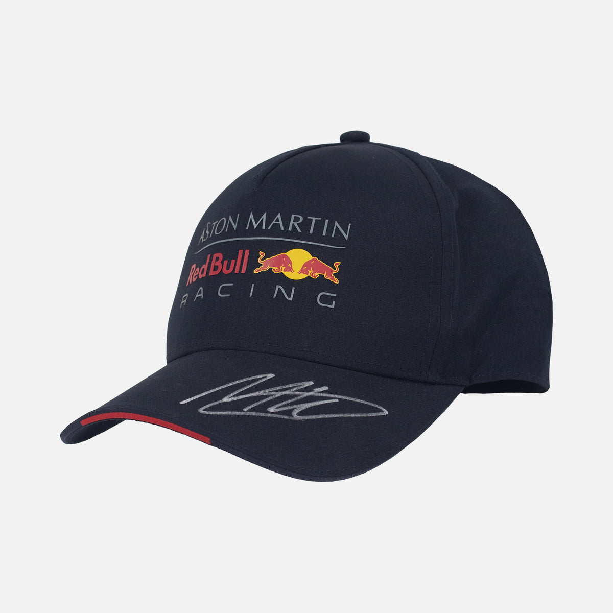 Max Verstappen Signed Red Bull Racing F1 Team Cap [Navy] — Shelf-ready collectible with optional framed wall display | The Vault