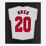 Framed Michael Owen Signed Shirt, 1997-99 Home [Lite]
