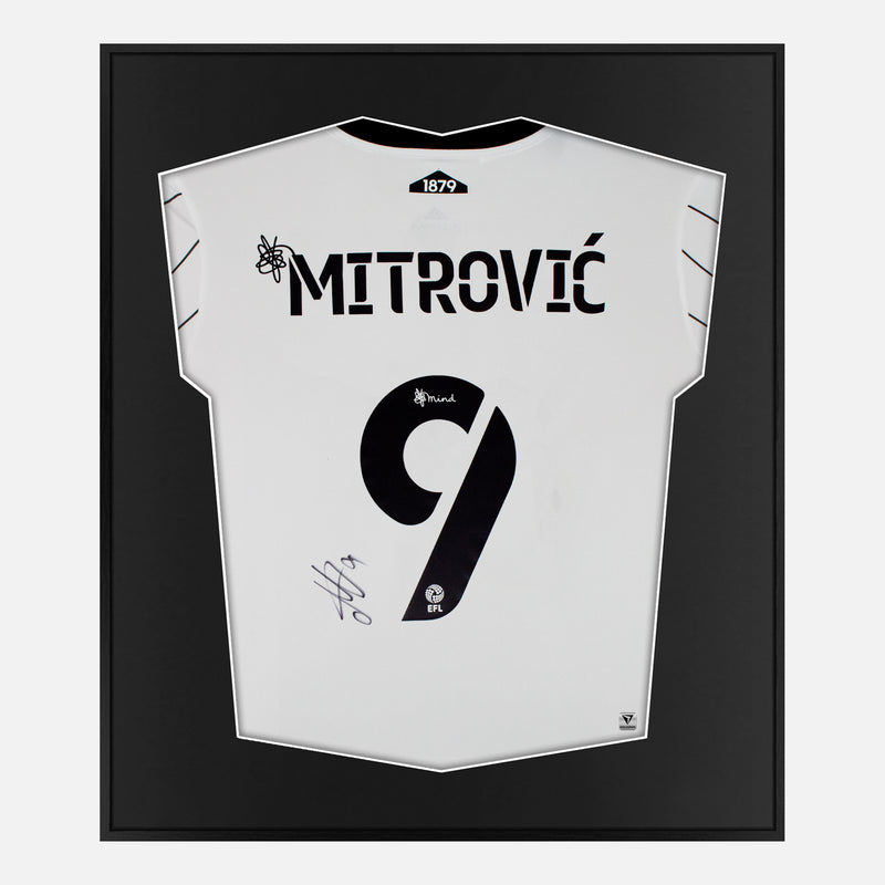 Framed Mitrovic Signed Fulham Shirt, Record Goalscorer [Mini]