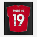Framed Alex Moreno Signed Shirt, Nottingham Forest Home [Lite]