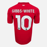 Morgan Gibbs-White Signed Nottingham Forest Shirt Red Home [10]