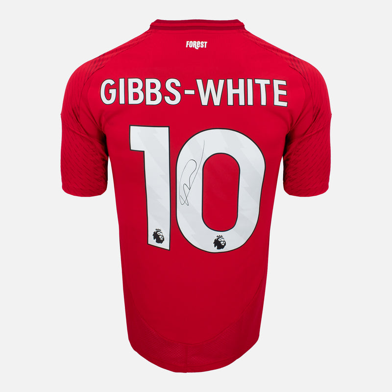Framed Morgan Gibbs-White Signed Nottingham Forest Shirt | Lite