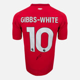 Morgan Gibbs-White Signed Nottingham Forest Shirt Red Home [10]