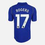 Framed Morgan Rogers Signed Chelsea Shirt, Blue Home [Lite]