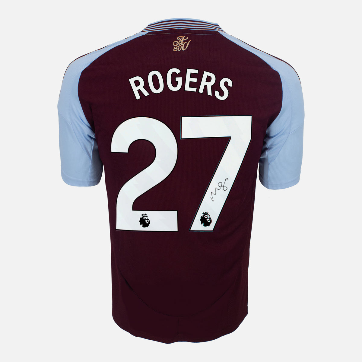 Morgan Rogers Signed Aston Villa Shirt Home [27] — Official Aston Villa shirt signed by Morgan Rogers | The Vault