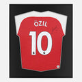 Framed Mesut Ozil Signed Arsenal Shirt, 10 Home [Lite]