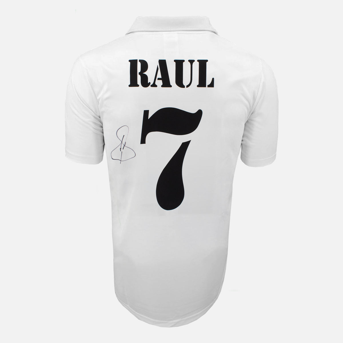 Raul Signed Real Madrid Shirt 2002 Centenary Home [7] — Real Madrid signed shirt from the 2002 to 2003 season | The Vault
