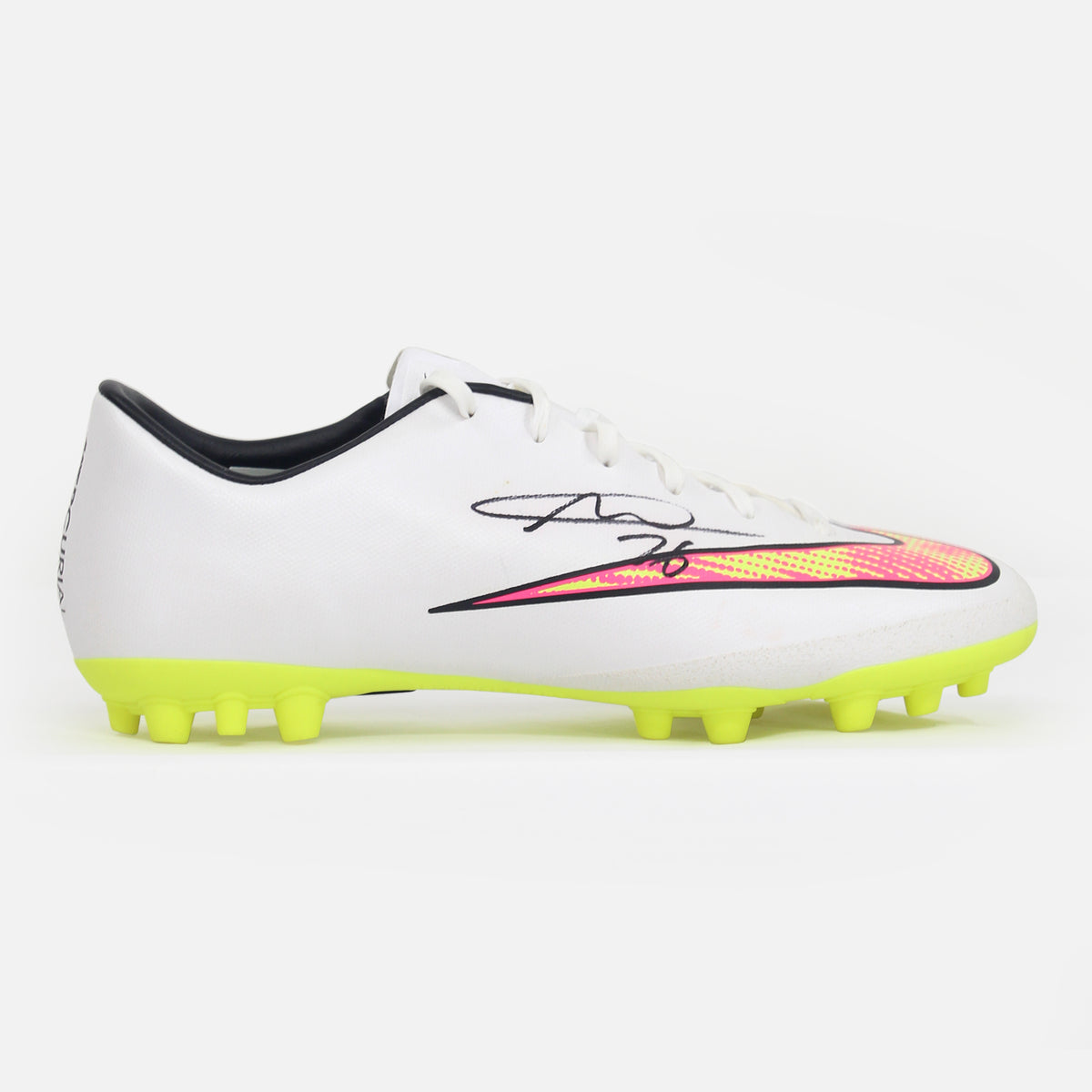 Riyad Mahrez Signed Football Boot Mercurial Victory V [Right] — Displaying your Riyad Mahrez signed boot | The Vault