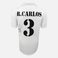 Roberto Carlos Signed Real Madrid Shirt Home 2002 Centenary [3]