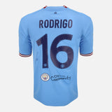 Rodri Signed Manchester City Shirt 2022-23 Final Treble [16]