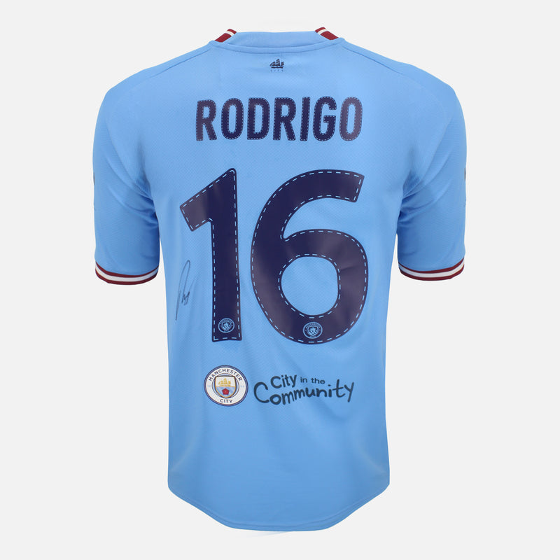 Rodri Signed Manchester City Shirt | Vault Verified