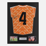 Framed Ronald Koeman Signed Netherlands Shirt Euro 1988 [Modern]