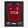 Framed Mohamed Salah Signed Liverpool Shirt 2019 CL Winners [Classic]