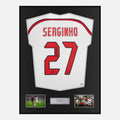 Framed Serginho Signed AC Milan Shirt 2007 CL Final [Classic]