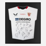 Framed Sevilla Signed Shirt, 2023 Europa League Squad [Mini]