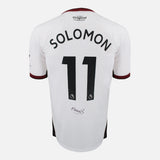 Framed Manor Solomon Signed Fulham Shirt 2022-23 Home [Mini]